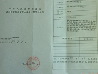 进出口注册证书新2100万